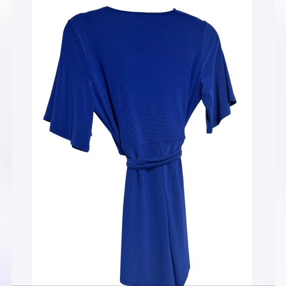 Express Royal Blue Wrap-Front Romper – XS - Picture 6 of 7